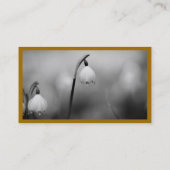 上品なミニマモダンリストブルー金ゴールド 名刺 (裏面)