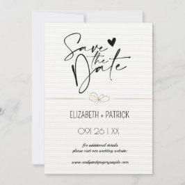 上品なミニマリスト、恋のフクロウ日付を保存 招待状