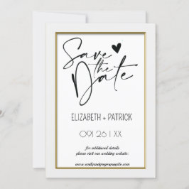 上品なミニマリスト、恋のフクロウ日付を保存 招待状