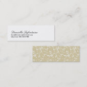 上品なミニ呼出しカード コーリングカード (正面/裏面)