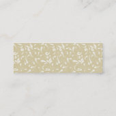 上品なミニ呼出しカード コーリングカード (裏面)