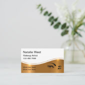 上品なメイクアップアーティストの名刺 名刺 (スタンド正面)