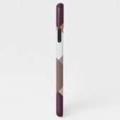 上品なメイブピンクピーチオレンジバイオレットピンクモザイク iPhoneケース (右側)