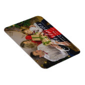 上品なメリークリスマスハッピーニューイヤーカスタム写真 マグネット (右側)