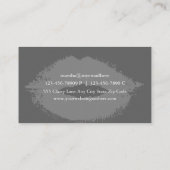 上品なメーキャップアーティストの名刺 名刺 (裏面)