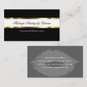 上品なメーキャップアーティストの名刺 名刺 (正面/裏面)