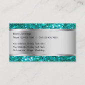 上品なメーキャップアーティストの名刺 名刺 (裏面)