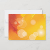 上品なメープル離れ秋の結婚式RSVPカード 出欠カード (裏面)