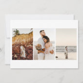 上品なモザイクモダンタイルのクリスマスフォトカード 招待状 (裏面)