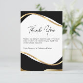 上品なモダンビジネス顧客サンキューカード サンキューカード (スタンド正面)