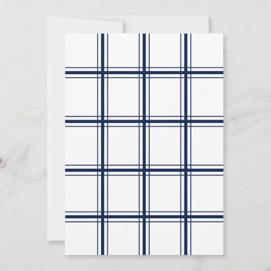 上品なモダン卒業党 招待状 (裏面)