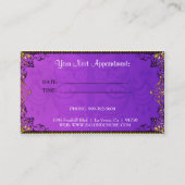 上品なモダン洗練されたデザイナーサロン 予約カード (裏面)