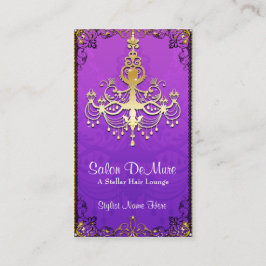 上品なモダン洗練されたデザイナーサロン 予約カード