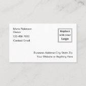 上品なモダン美しいサロン 名刺 (裏面)