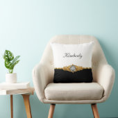 上品なモノグラムのきらきら光るなダマスク織 クッション (椅子)