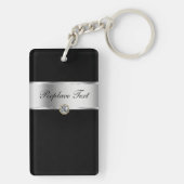 上品なモノグラムのキーホルダー キーホルダー (裏面)