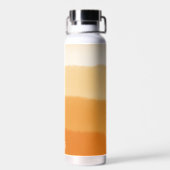 上品なモノグラムの水彩かぼちゃオレンジグラデーション色 ウォーターボトル (背面)