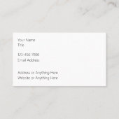 上品なモノグラムフローラダマスク名刺 名刺 (裏面)