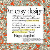 上品なモノグラム緑と赤のフローラ植物学 Case-Mate iPhoneケース