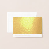上品なヤシの木は感謝していしています 箔カード (裏面封筒付き)