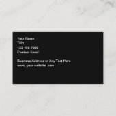 上品なユニーク名刺金ゴールドトーン 名刺 (裏面)