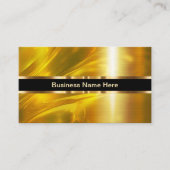 上品なユニーク名刺金ゴールドトーン 名刺 (正面)