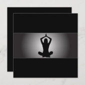 上品なヨガの招待状 招待状 (正面/裏面)