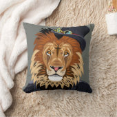 上品なライオン クッション (ブランケット)