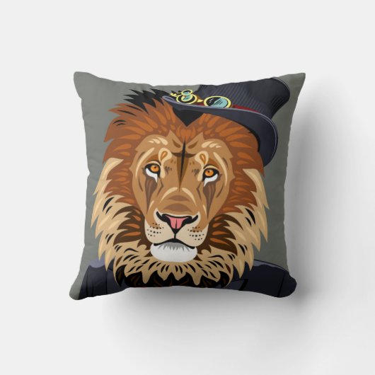 上品なライオン クッション (裏面)