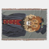 上品なライオン スローブランケット (正面)