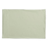 上品なライトグリーントレンディーホテルルック 枕カバー (裏面)