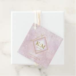 上品なライン ゴールド アブストラクト ウェディング V2 モーブ ID867 フェイバータグ