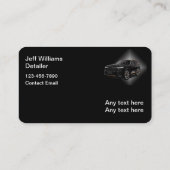 上品なラグジュアリー車のディテリング 名刺 (裏面)