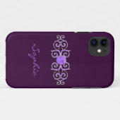 上品なラベンダーの水晶一見Iの電話5箱 Case-Mate iPhoneケース (裏面(横))