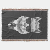 上品なラマ スローブランケット (正面)