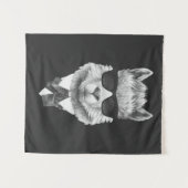 上品なラマ タペストリー (正面(横))