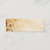 上品なレイアウト スキニー名刺 (裏面)