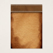 上品なレザー&紙イヤリングディスプレイカード (裏面)