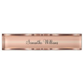 上品なレディースバラ金ゴールドトーンモノグラムデスクプラーク デスクネームプレート (正面)