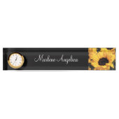 上品なレディースモノグラムエグゼクティブデスク名プレート デスクネームプレート (正面)