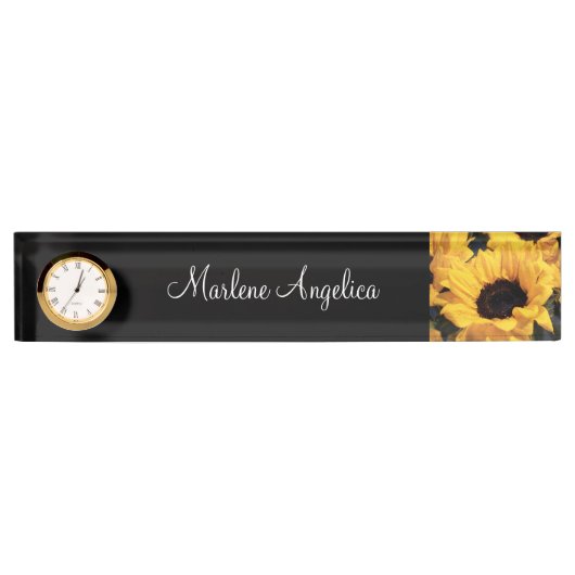 上品なレディースモノグラムエグゼクティブデスク名プレート デスクネームプレート (正面)