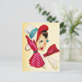 上品なレディーポストカード ポストカード (スタンド正面)