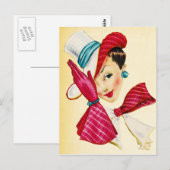 上品なレディーポストカード ポストカード (正面/裏面)