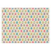 上品なレトロのイースターエッグのハッピーイースター日 テーブルクロス (正面(横))