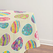 上品なレトロのイースターエッグのハッピーイースター日 テーブルクロス (インサイチュ)
