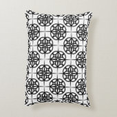 上品なレトロヴィービージオメトリックパターン アクセントクッション (裏面(縦))