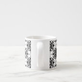 上品なレトロヴィービージオメトリックパターン エスプレッソカップ (裏面)