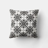 上品なレトロヴィービージオメトリックパターン クッション (裏面)