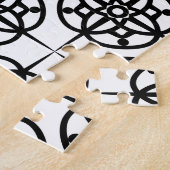 上品なレトロヴィービージオメトリックパターン ジグソーパズル (側面)