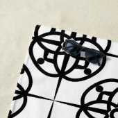 上品なレトロヴィービージオメトリックパターン ビーチタオル (インサイチュ)